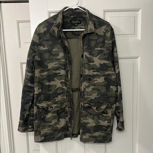 Lucky Brand Camouflage Military style Jacket Women’s large